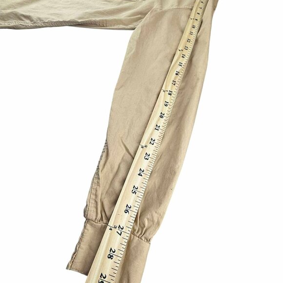 Women's Long Sleeves Shirt, And Now This, Size Medium-Large, Beige - Picture 6 of 7